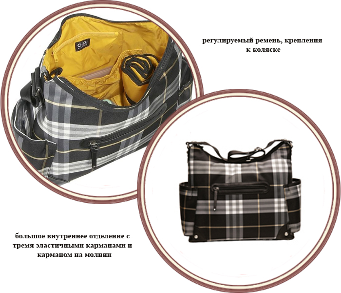 ���� ����� ��� ���� OiOi Black Check Hobo 6357 (���� ���� ��� ����)